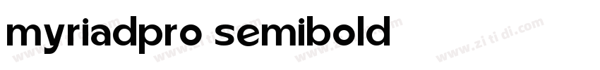 myriadpro semibold 半字体转换